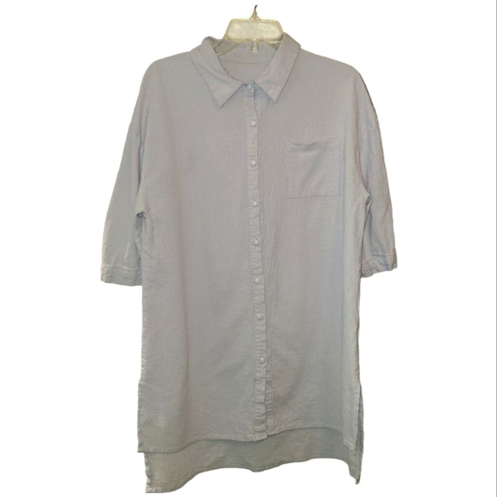 Oversized Button Down Boyfriend Shirt